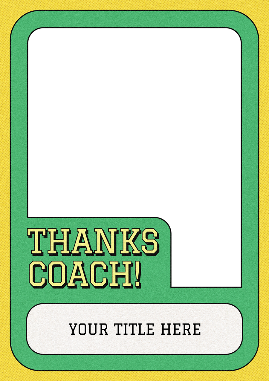 Personalise Card