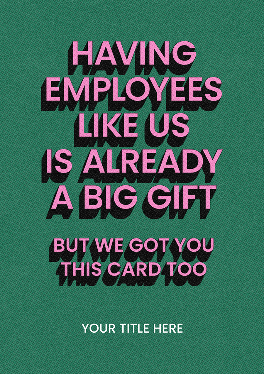 Personalise Card