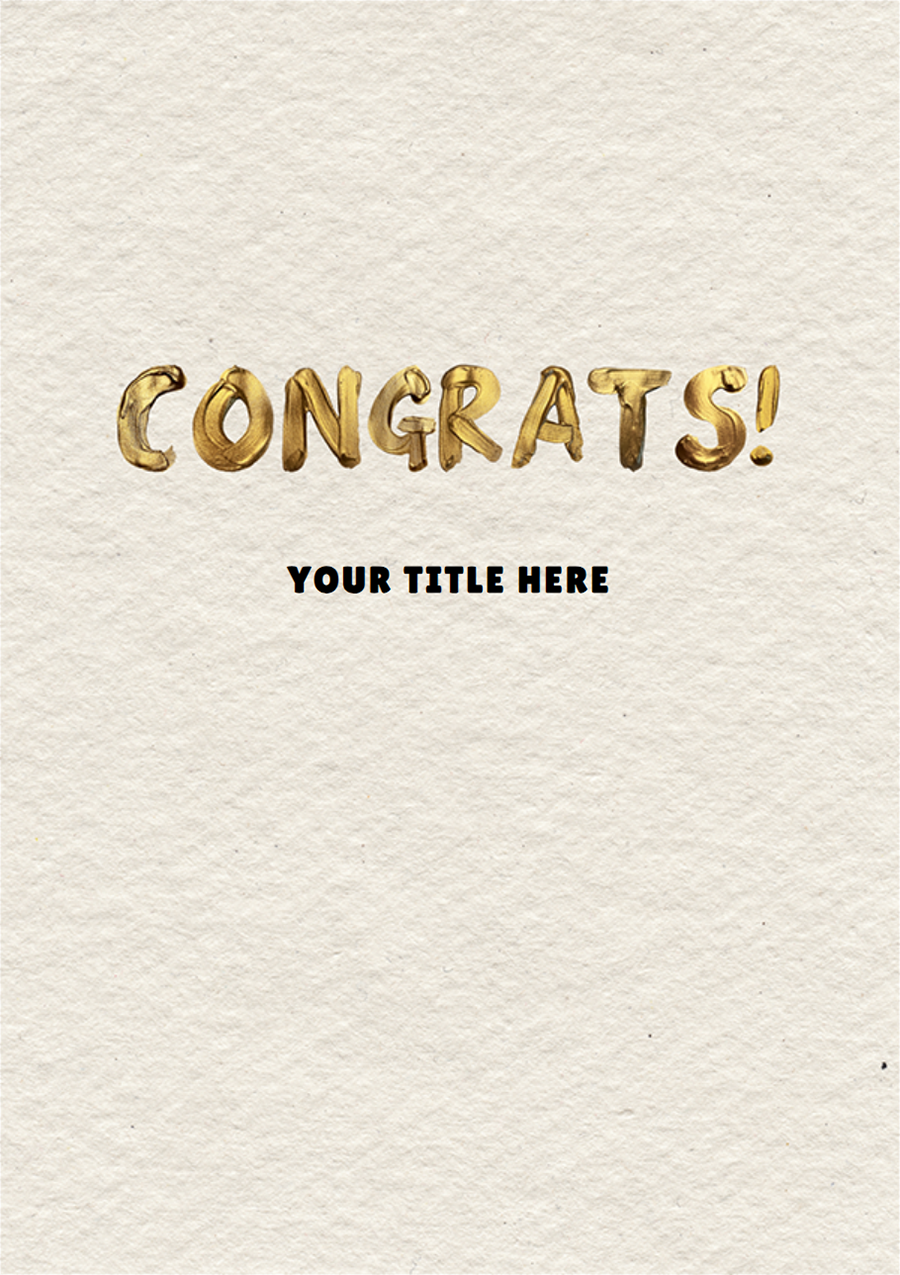 Personalise Card