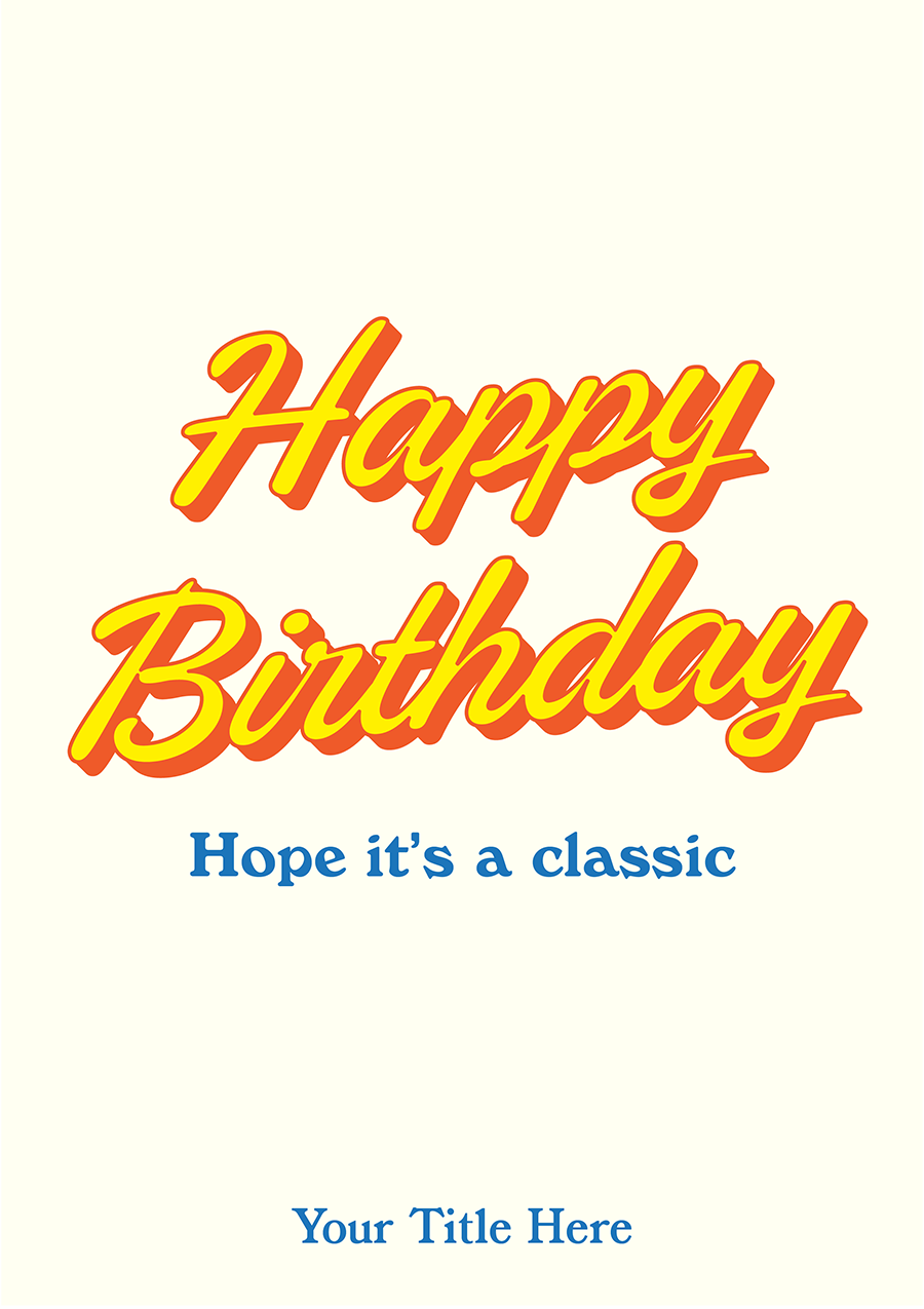 Personalise Card