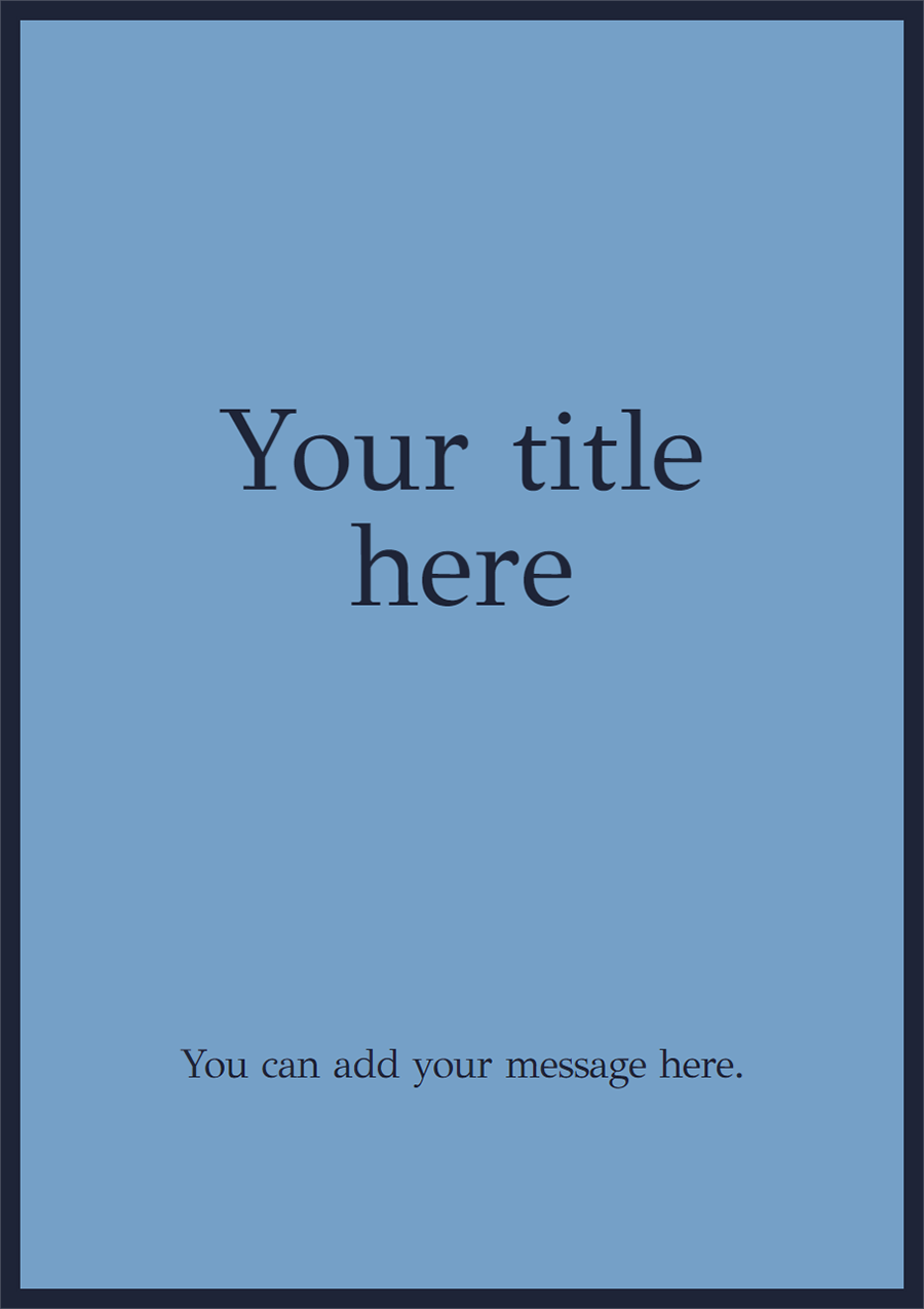 Personalise Card