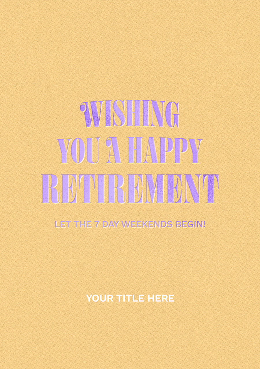 Personalise Card