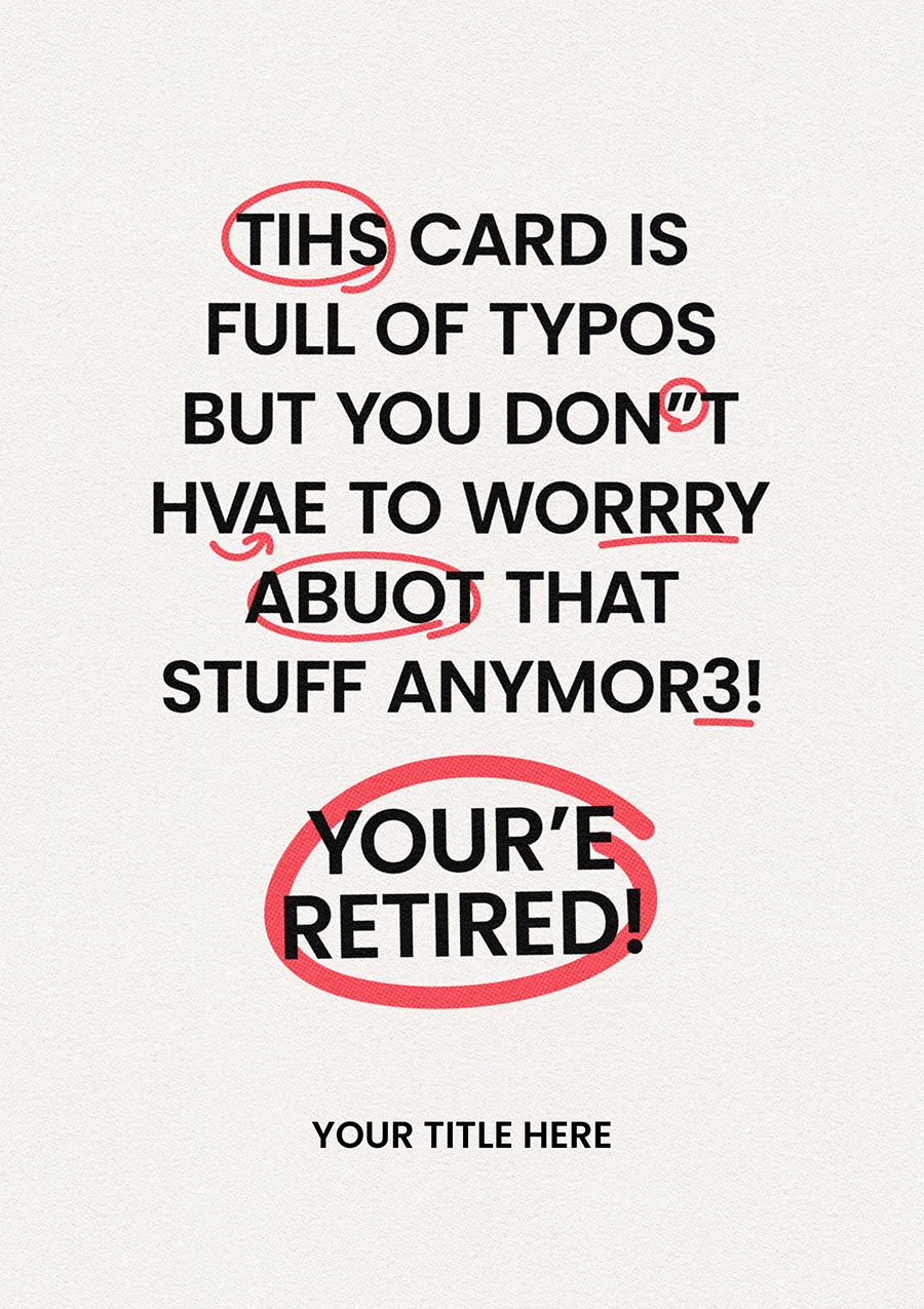 Personalise Card