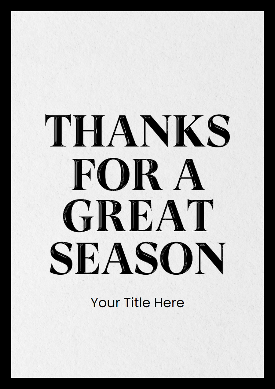 Personalise Card