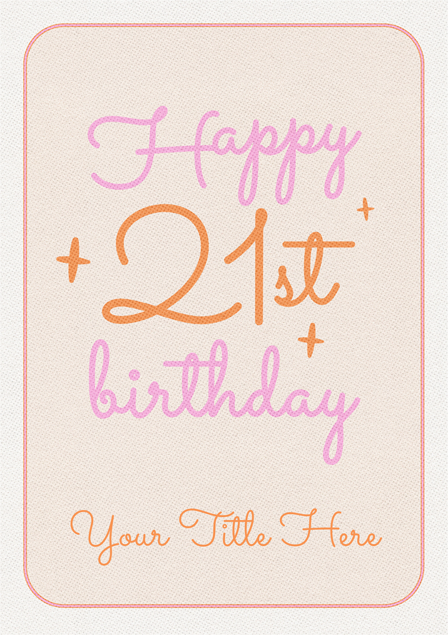 Personalise Card