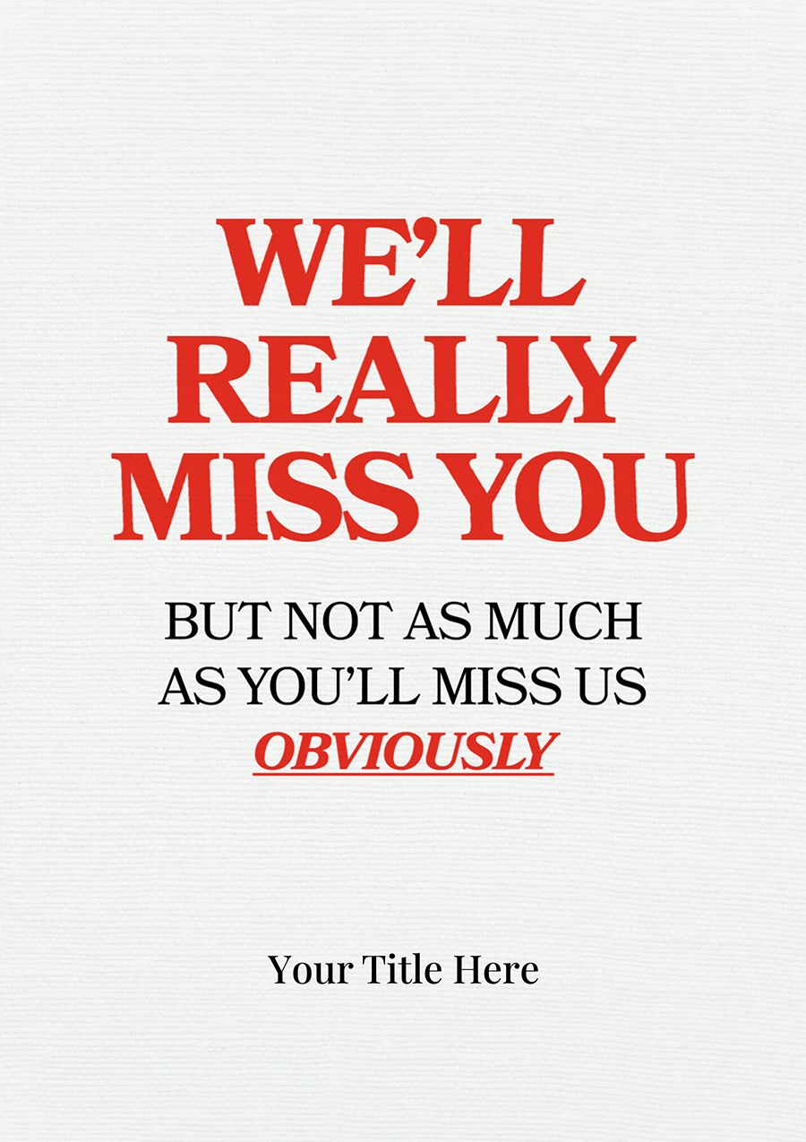 Personalise Card
