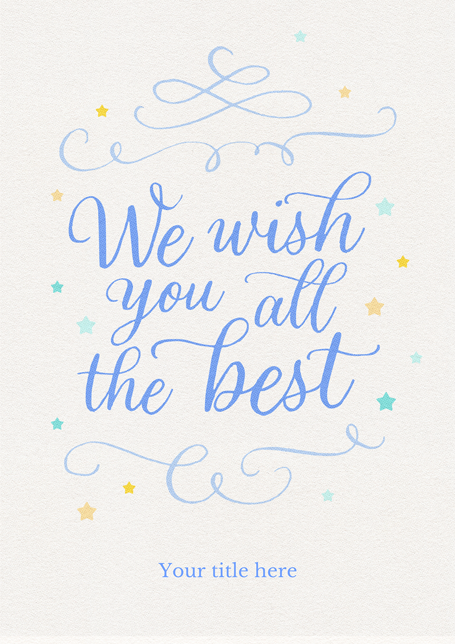 Personalise Card
